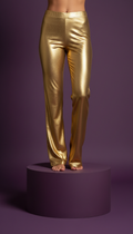 Legging luxe doré véritable